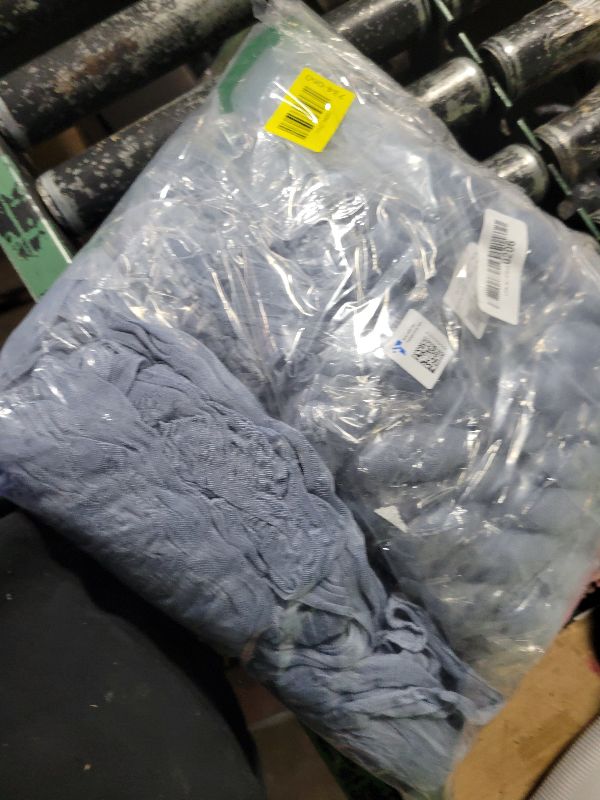 Photo 1 of 12 Pack Dusty Blue Cheesecloth Table Runner – 10FT Gauze Boho Table Runners for Wedding, Baby Shower, French Blue Bridal Party, Rustic Vintage Event Decor