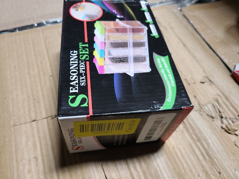 Photo 1 of 12 PCS Colorful Spice Shaker Jars, Salt and Pepper Shakers Set, Seasoning Shaker Boxes Condiment Set, Anberky Plastic Spice Dispenser Case Clear Seasoning Storage Container Bottle with Lid & Tray (#B)