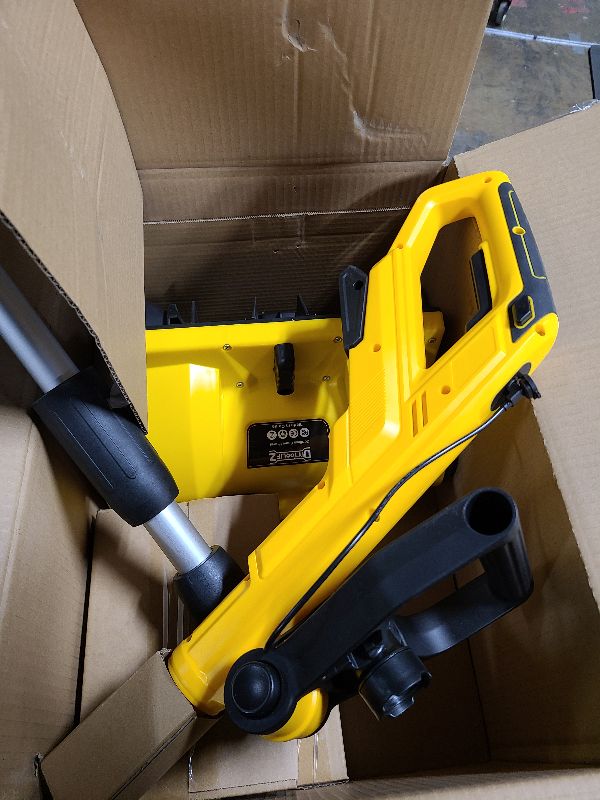 Photo 1 of 12" Cordless Snow Shovel Compatible with Dewalt 20v Battery (Tool Only), Electric Snow Blower for Driveway Walkways Snow Removal, LED Work Light, 20Ft Throw Distance, -30°~30° Adjustable Direction