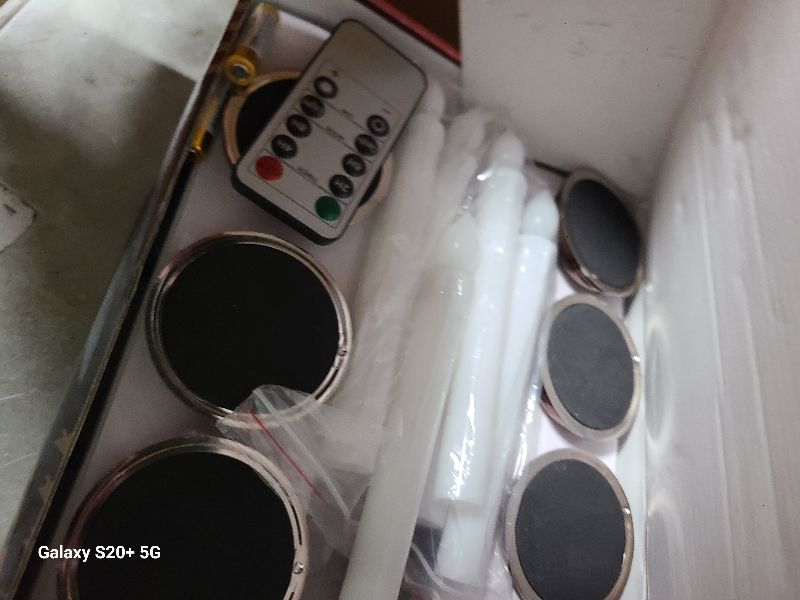 Photo 1 of 12 Pack Flameless LED Window Candles with Drip Texture, Removable Candle Holders, 24 AAA Batteries, Daily Timer, ON/Off Remote, 12 Window Suction Cups, Christmas Home Wedding Decor (Brown)