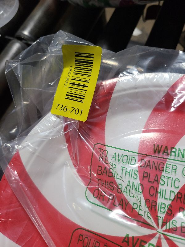 Photo 1 of 120PCS Christmas Candy Paper Plates, 9 Inch Xmas Candy Plates Red White Disposable Dinnerware Tableware Festive Peppermint Tableware Party Supplies for Christmas Holiday Parties Dinner Celebration