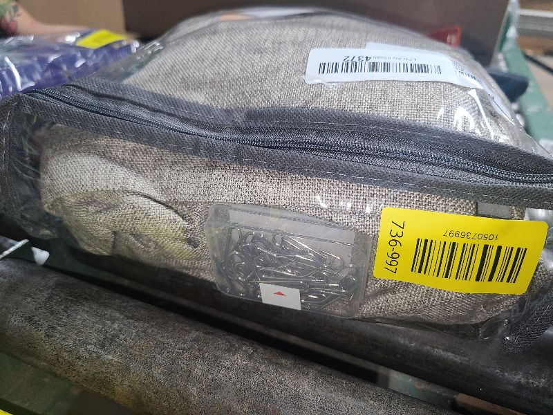 Photo 1 of 100% Blackout Shield Polyester Pinch Pleated Curtains Blackout, Pleated Drapes with Hooks 96 Inch Long 2 Panels Set, Polyester Blackout Curtains for Bedroom & Living Room, 40" W x 96" L, Faux Linen