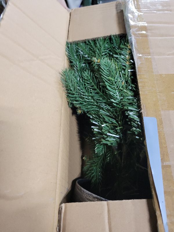 Photo 1 of Artificial Christmas Cedar Tree for Outdoor Front Porch Decor, Real Touch Topiary, Realistic Potted Fake Faux Tree Plants for Indoor Garden Holiday Winter Decoration (3FT Green(1 Pack))