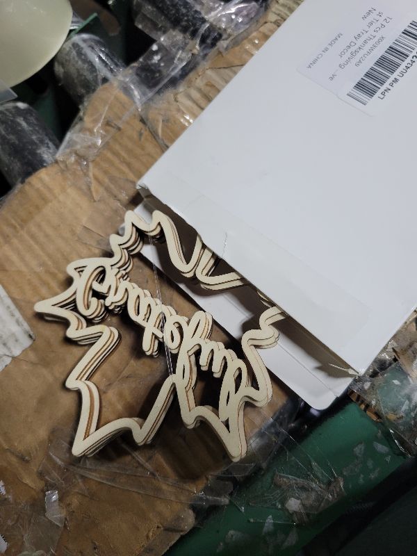 Photo 1 of 12 Pcs Thanksgiving Maple Leaf Pumpkin Wooden Plate Decor Grateful Wood Cutouts Fall Autumn Thankful Blessed Favour Gather Party Place Card Table Settings Signs for Farmhouse Dining Table Harvest