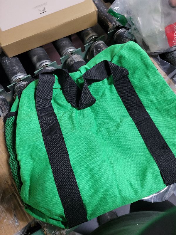 Photo 1 of 16 Inch Tools Bag, Tool Organizer Tote Bag with Oxford Fabric and Zipper, Tool Storage Bags with Side Pockets Padded Shoulder Strap for Electricians, Plumbing, Auto Repair Tools (Light green, 16")