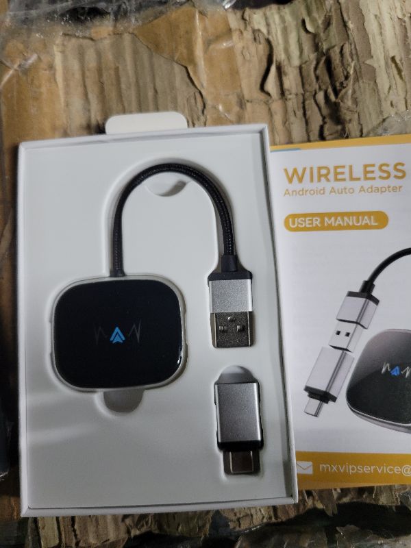 Photo 1 of vnilrgle Wireless Android Auto Adapter, Wireless carplay Adapter, Latest NFC Touchscreen Connectivity, Wireless Plug-and-Play for Android Devices (Android 11 and Above)