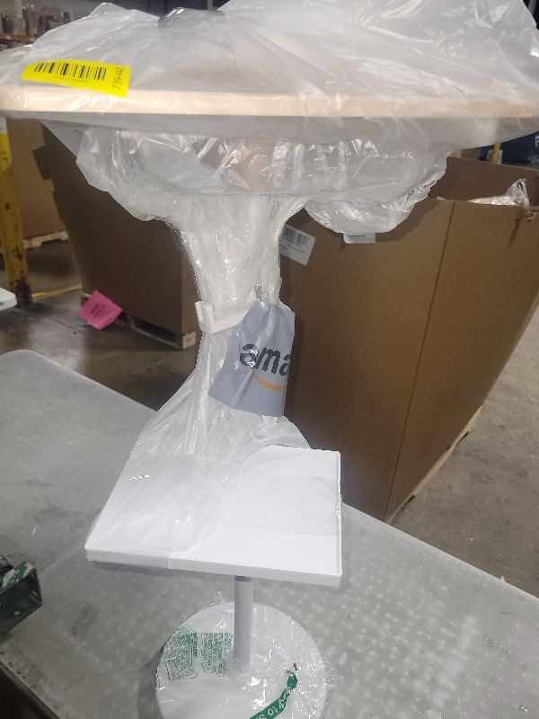 Photo 1 of 2 in 1 Book Stand with Removable Tray and Phone Holder,Music Stand for Music Sheet,Tablet,Laptop,Cookbooks,Used for Floor and Desktop for Reading,Height Adjustable 23.5-52" White