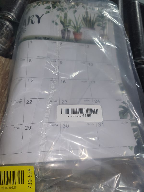 Photo 1 of 2026 Calendar - 2026 Wall Calendar, Jan. 2026 - Dec. 2026, 12-Month Calendar, 15" x 11.5", Twin-Wire Binding + Hanging Hook + Thick Paper + Unruled Blocks with Julian Dates - Plants