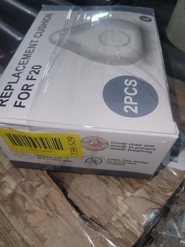 Photo 1 of 2 Packs Airfit F20 Large Replacement Cushion, Full Face Seamless Seal, Compatible with Origianl Frame, Premium Liquid Silicone CPAP Accessories - L