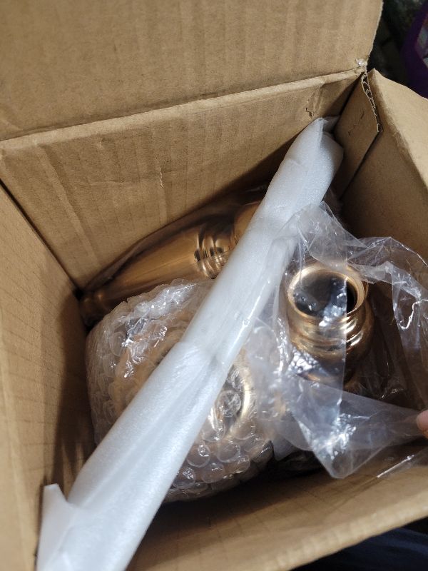 Photo 1 of 2 Pcs Gold Vase Centerpiece Table Decorations - Metal Tabletop Flower Stand, Wedding Decorations for Reception, 15.6in Trumpet Tall Flower Vase for Birthday, Weddings, Anniversary Ceremony, Home Decor