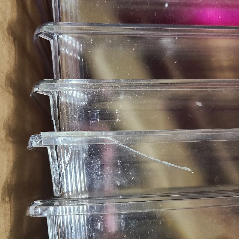 Photo 1 of 12Pcs Plastic Reptile Terrariums Carrier Cage, Tarantula Enclosure Breeding Box Hatching Container Transparent Fish Tank Turtle Aquarium with Random Color Lid for Lizards, XL(10.6" x 6.7" x 5.9")