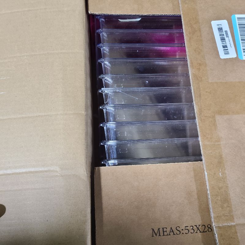 Photo 1 of 12Pcs Plastic Reptile Terrariums Carrier Cage, Tarantula Enclosure Breeding Box Hatching Container Transparent Fish Tank Turtle Aquarium with Random Color Lid for Lizards, XL(10.6" x 6.7" x 5.9")