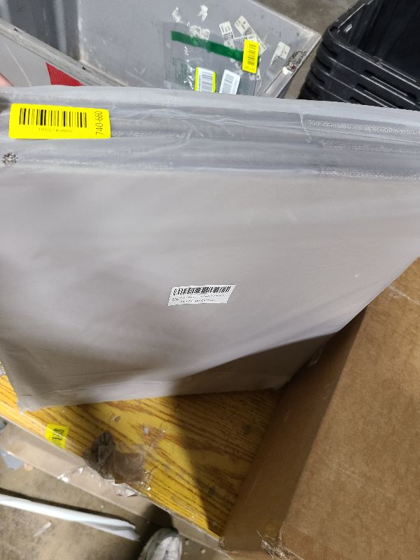 Photo 1 of 3 Opeings Large Clothes Storage Bins with Metal Frame, Foldable Storage Bin for Clothes, Clothing Storage Bins with Lid, Linen Storage Box With Clear Window? Zippers? Handles.(3 Pcs,Light Grey,66L)