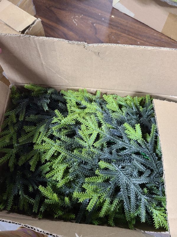 Photo 1 of 17inch Small Christmas Tree, Artificial Plastic Christmas Trees with Spikes for Christmas Home Indoor Outdoor Decoration, 2pcs