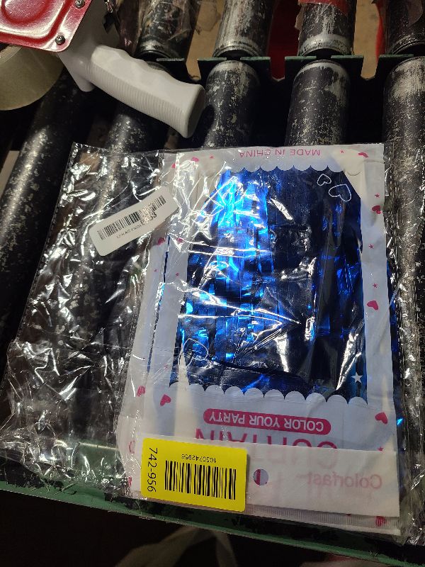 Photo 1 of 2 Pack Blue Party Decorations Ocean Party Decor Supplies Blue Party Streamers Birthday Decorations Tinsel Foil Fringe Curtains Photo Booth Props Celebration Decorations