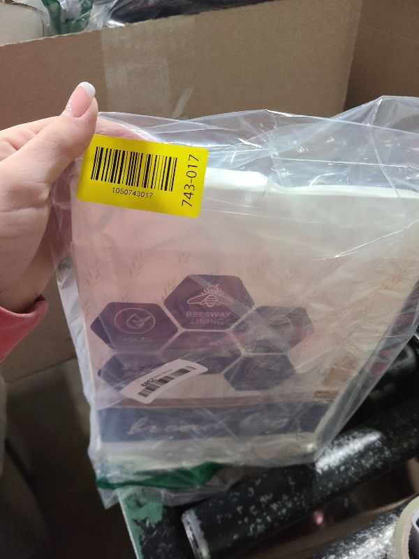 Photo 1 of 2 Pack Reusable Beeswax Bread Bags for Sourdough & Homemade Bread, Cotton Waxed Bags Keeps Fresh Longer XL Food Storage Bags with Beeswax Lining, Freezer Safe, Baking Supplies for Sourdough