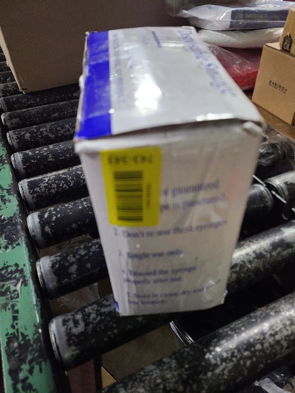 Photo 1 of 100 Pack Disposable 5ml/cc Lab Syringes with 22Ga 1.25 Inch Needle Luer Lock, Individually Sealed Packed