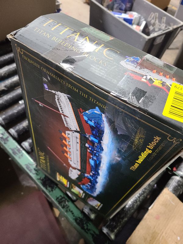 Photo 1 of 2 in 1 Titanic Building Set, Titanic Big Ship Model Building Kit with Lights Bricks and Glacier, Compatible with Lego for Adults Men, 1928 Pieces STEM Construction Toy for Kids Teens Boys Ages 8-14+