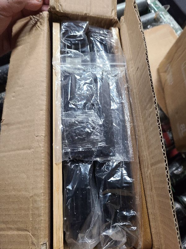 Photo 1 of 2 Set Large Stackable Wire Basket with Bamboo Tops & Tag- Pantry Organizer and Storage Bins, Kitchen Counter Cabinet Shelf Countertop Under Sink Organizing for Food Snack Produce Onion Potato Bread