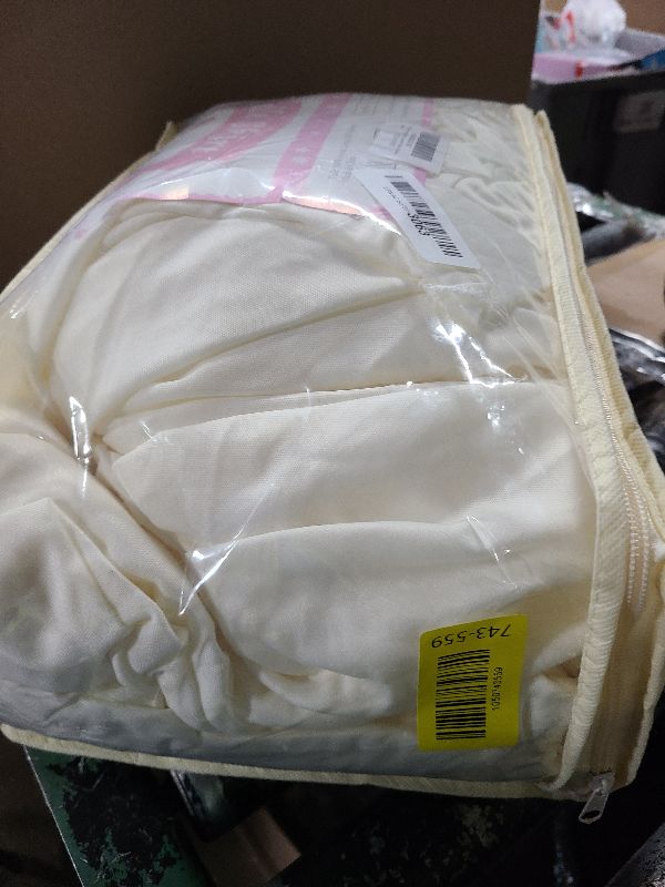 Photo 1 of 2 Packs Ivory Spandex Tablecloths Rectangle Tables 8ft, Stretch Fitted Table Covers for 8 Foot Tables Wrinkle Free Rectangle Table Cloth with Skirt for Birthday Party Events Banquette Baby Shower