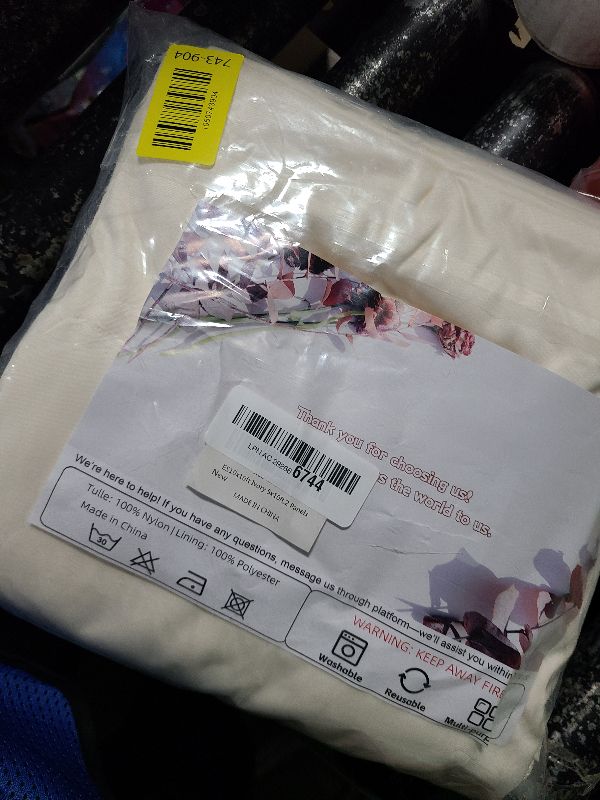 Photo 1 of 10x10ft Wrinkle Free Ivory Backdrop Curtain for Parties Soft Fabric Drapes Wedding Ivory Curtain Backdrop for Birthday Party Decorations Background for Photography 5x10ft,2 Panels