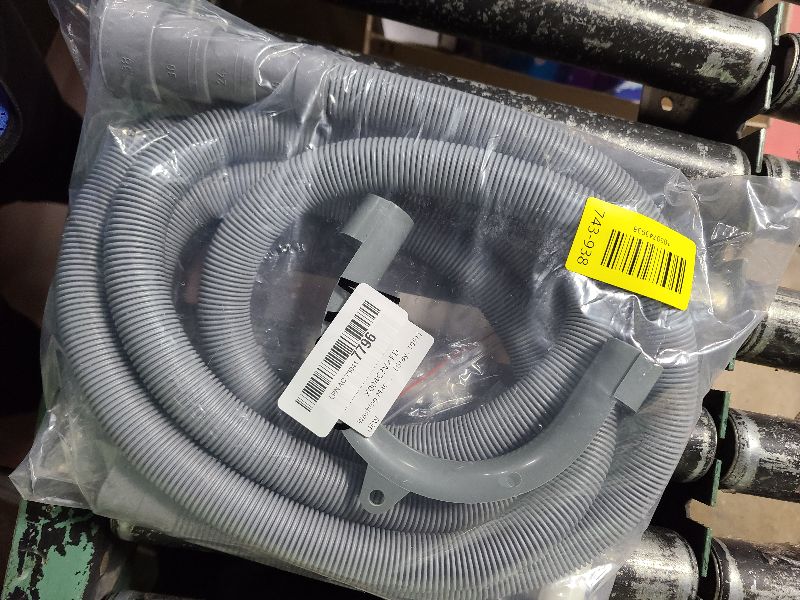 Photo 1 of 10FT Washing Machine Drain Hose, Universal Dishwasher Hose Extension Kit with 1 U-Bend Holder, 1 Extension Adapter and 4 Hose Clamps