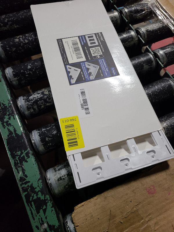 Photo 1 of (5 Pack) BESTTEN USWP6 Matte Snow White 3-Gang Screwless Wall Plate, Decorator Outlet Cover, H4.69” x W6.54”, for Light Switch, Dimmer, USB, GFCI, Receptacle