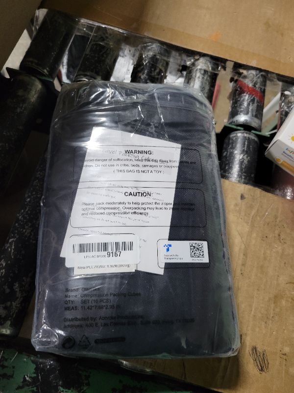 Photo 1 of 10 Set Compression Packing Cubes for Travel Essentials,Compressible Expandable Packing Cubes for Suitcase,OlarHike Luggage Organizer Bags for Travel,Handy Helper for Organizing Clothes(Black)