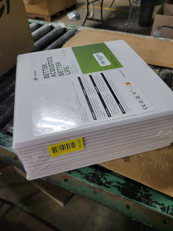 Photo 1 of 18 Pack Acoustic Panels Self Adhesive Sound absorbing Wall Panels, High Density Dampening Panel, 12X12X0.4 Inch Square Wall Panels in Home,Office,Reccording Room,Studio (Silver Gray)