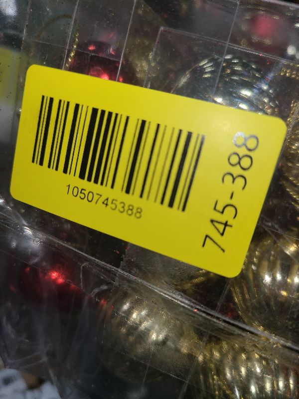 Photo 1 of 100Pcs Shatterproof Christmas Ornaments Set for Tree Large Christmas Tree Baubles Bulk Christmas Decor with Assorted Designs Perfect Christmas Ball Ornaments for Holiday Decorating, Red Gold