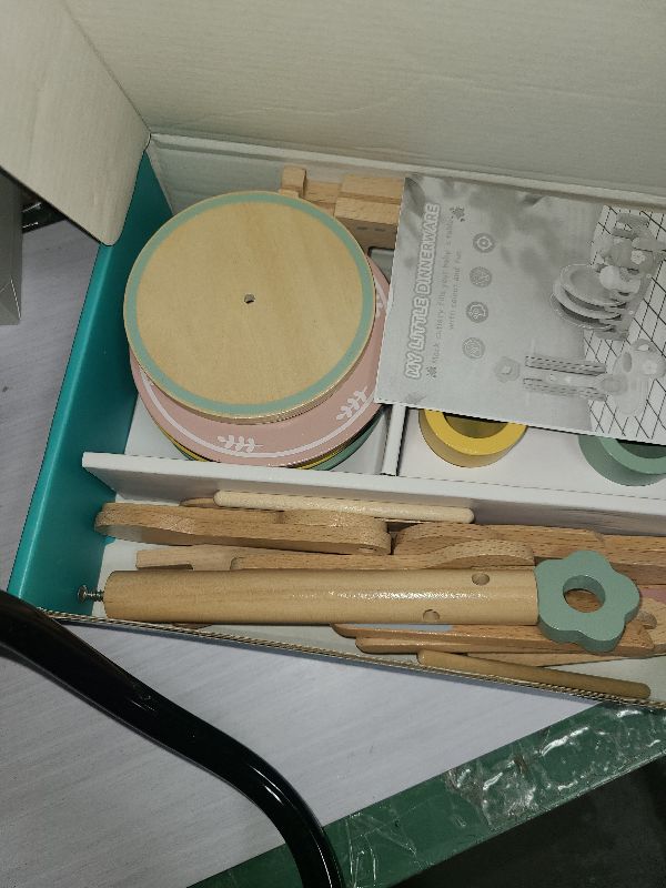 View 2 of 20 PCS Kitchen Playset with Wooden Toy Plates and Dishes, Montessori Kitchen Toys for Girls and Boys, Wooden Play Kitchen Accessories for Kids Toddlers Aged 3 and up
