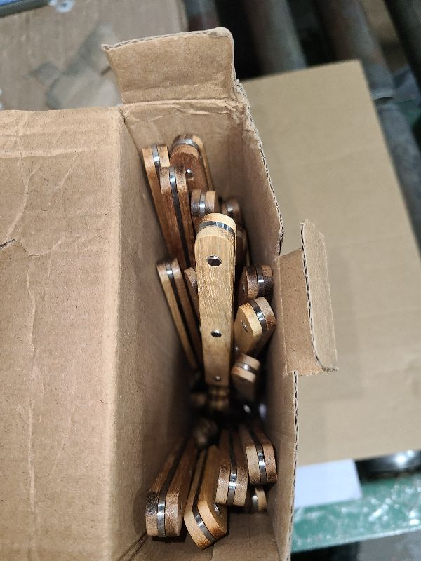 Photo 1 of 20 Piece for 4 Wood Handle Silverware Set, HIFIND Mirror Polished Flatware Sets, Stainless Steel Cutlery Set Including Knife Spoons and Forks Set, Acacia Wood Handle