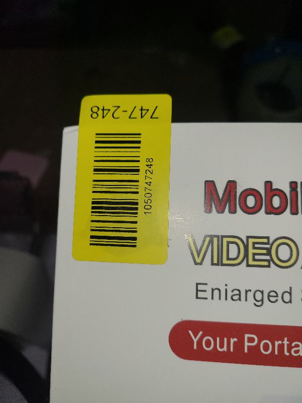 Photo 1 of 12" Mobile Phone Magnifier Projector Screen, 3D HD Screen Magnifier for Cell Phone, Foldable Magnifying Projector Screen Stand for Movies, Videos & Gaming Compatible with All Phones (Black, 12inch)