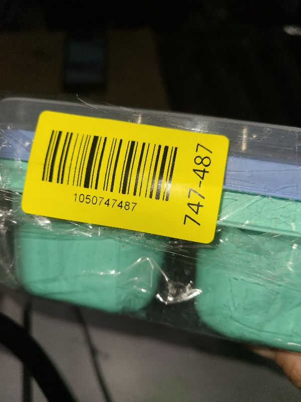 Photo 1 of 2PCS Snack Containers, Divided Bento Lunch Box with Transparent Lids, Reusable Meal for Adult, BPA Free, 4 Compartment Food Storage for People Work Travel, Blue Green