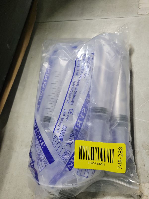 Photo 1 of 20ml Plastic Syringe for Liquids, Oral, Scientific Labs, Measuring, Dispensing, with Cap- 10 Pack 20ml Syringes