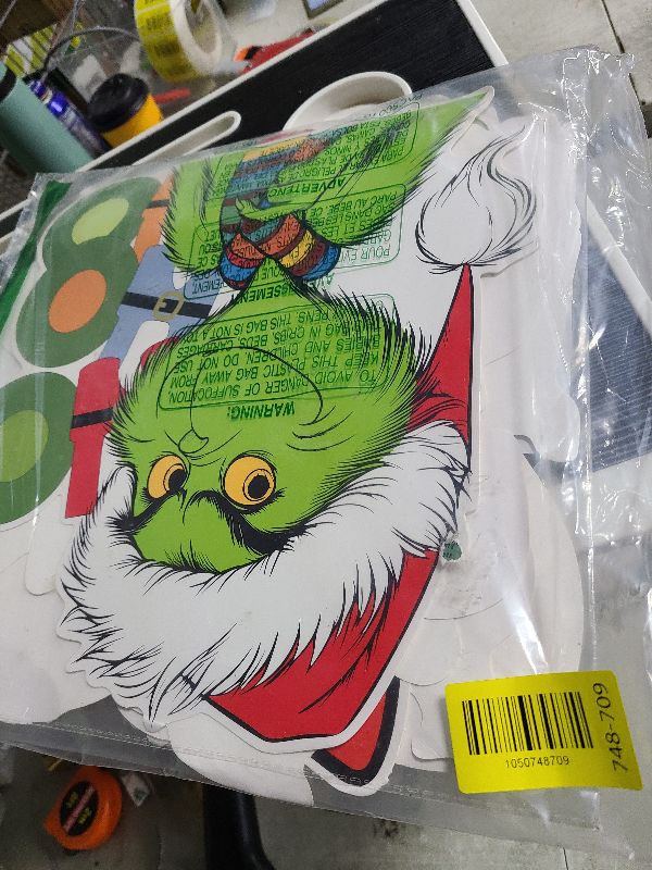 Photo 1 of 11Pcs Large Funny Christmas Door Decorations Kit, Christmas Sign Banner for Xmas Home School Office Decor