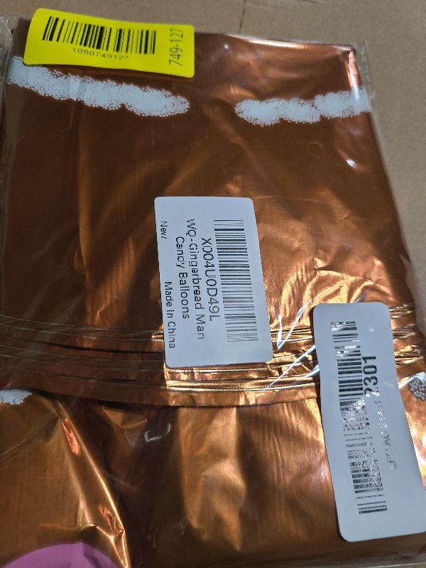 Photo 1 of 10PCS Gingerbread Balloons, Red Candy Cane Balloon Set, Christmas Balloons Foil for Holiday Birthday Party Christmas Party Decorations