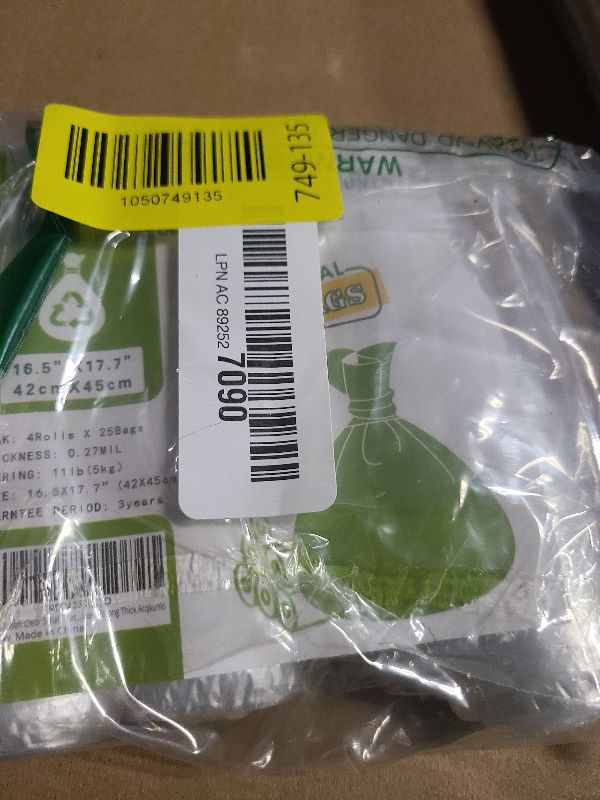 Photo 1 of 2.6 Gallon Clear Small Trash Bags - Small Garbage Bags For Bathroom Can 100 Counts Mini Kitchen Waste Basket Plastic Unscented Office Car Liners Strong Thick Acqkunlo