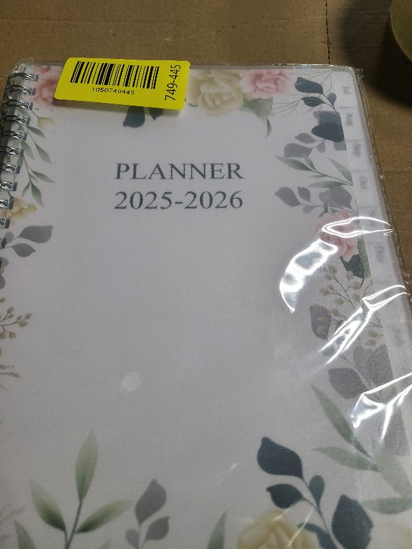 Photo 1 of 2026 Planner - Weekly & Monthly Planner Runs January 2026 to December 2026, 6.25" x 8.25", 12 Monthly Tabs, 14 Notes Pages, Inner Pocket, Flexible Cover with Twin-Wire Binding, Planners 2026