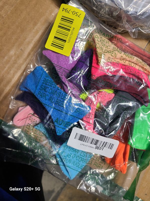 Photo 1 of 20 Pieces Large Cotton Stretch Hair Ties Bands Rope Ponytail Holders Headband for Thick Heavy or Curly Hair, 6.5 cm in Diameter (Multicolor)