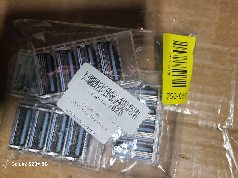 Photo 1 of 24 Pcs Razor Blade Refills for Men,Compatible with Ma-ch 3 Razor Blades Refill Disposable Blade Manual Beard Trimmer Safety Replacement Shaver Heads Set