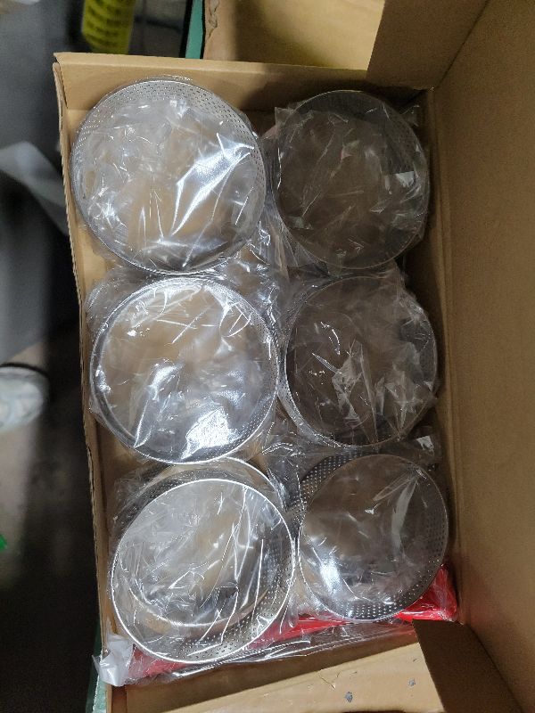 Photo 1 of 12Pack Tart Rings 3.15 Inch Perforated Tart Ring Stainless Steel, Round Mousse Cake Ring Metal Pastry Mold for Baking Cooking Pastries, small fruit tartet crust 8cm