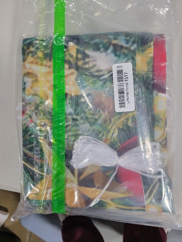 Photo 1 of 10x8ft Christmas Rustic Barn Wood Door Backdrop for Photography Winter Xmas Tree Snow Gift Wall Floor Background Banner Decor for Family Studio Holiday Photo Booth Props Pictures Party Decorations