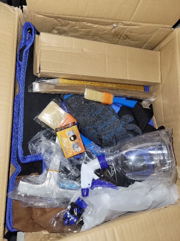 Photo 1 of 17 PCS Geology Rock Hammer Kit, 32oz Rock Pick Hammer, 3PCS Digging Chisels,Rock Hounding Tools with Multi-Function Shovel, Backpack, Brushes, Gloves, Goggles, Whistle, Compass, Loupe, Spray Bottle