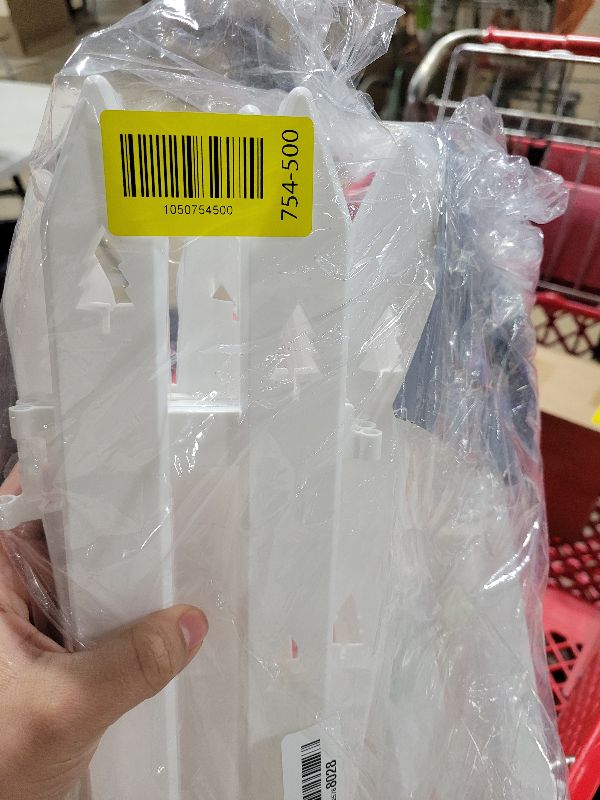 Photo 1 of 16" Extra Tall Fence for Christmas Tree,12PCS White Picket Fence Gate Barrier with Tree Patterns Christmas Tree Gate for Pets(24" H x 5" W Each)