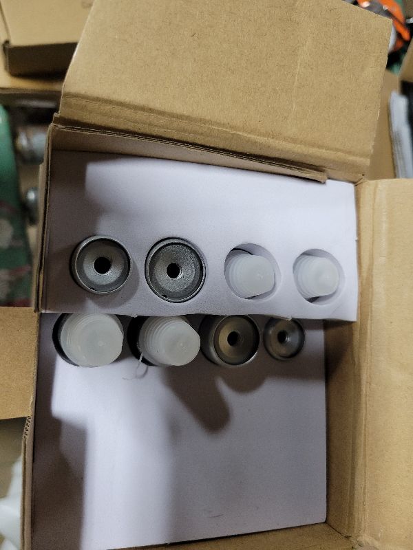 Photo 1 of 2 Pack Curtain Rod 32 to 58 Inches (2.6-4.8ft), USFOOK 7/8 inch Telescoping Splicing Curtain rods for Windows 20 to 54 Inch, Silver Decorative Drapery Rods for Home with Translucent Finials