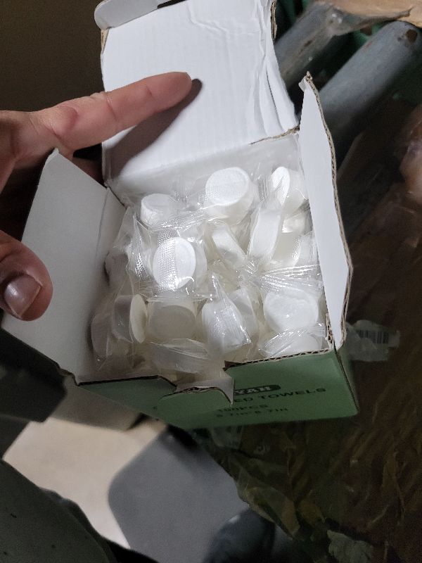 Photo 1 of 100 PCS Compressed Towels, Lightweight Soft Compressed Facial Cleansing Towels, Travel Towel Tablets, Reusable Disposable Compressed Towel, Suitable for Home Outdoor Hiking Beauty Use