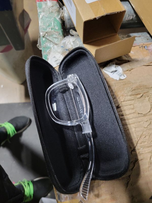 Photo 1 of (Must Buy Both Eye) Metalless Reading Glasses Different Strength Each Eye Transparent-Left Eye+0.00