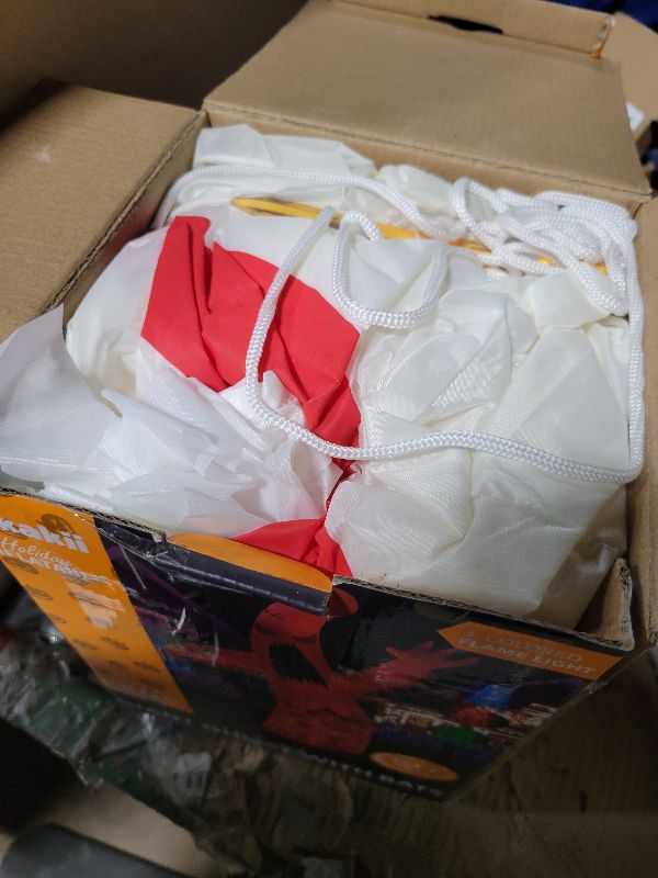 Photo 1 of 1PCS 12FT Giant Halloween Inflatables Decoration Ghost with 3-Colored Flame Rotation LED Light Spooky Halloween Decorations Outdoor Blow Up Yard Decoration for Home Lawn Holiday Party