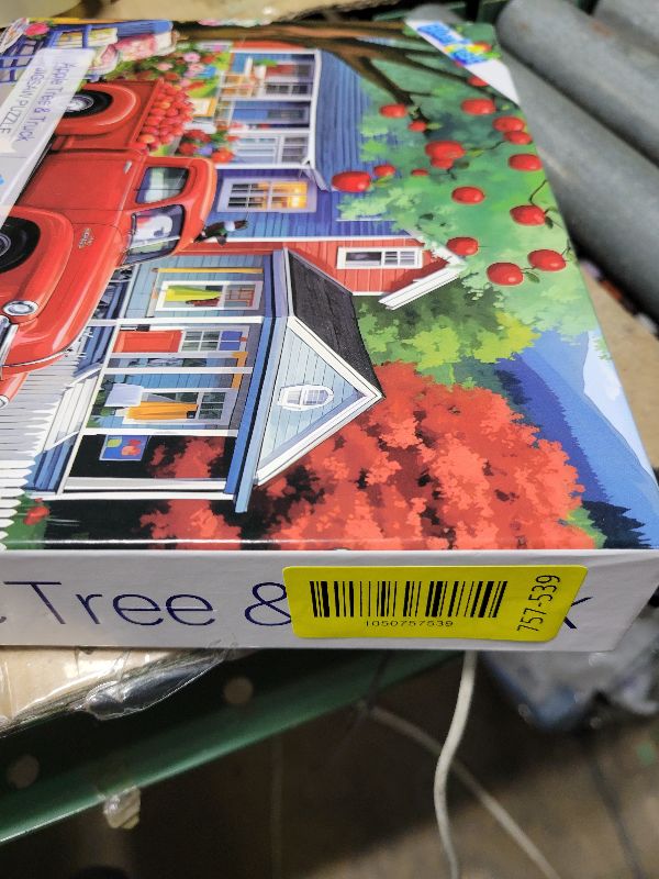 Photo 1 of 1000 Piece Puzzle for Adults Clearance, Thanksgiving Day Fall Harvest Countryside Fun Puzzles for Adults with HD Print & Poster, 27.5" X 19.7" Dust Free, for Gifts Christmas Family Games